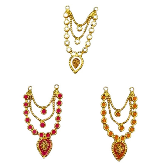 Golden mala meenakari - 2.5 inch