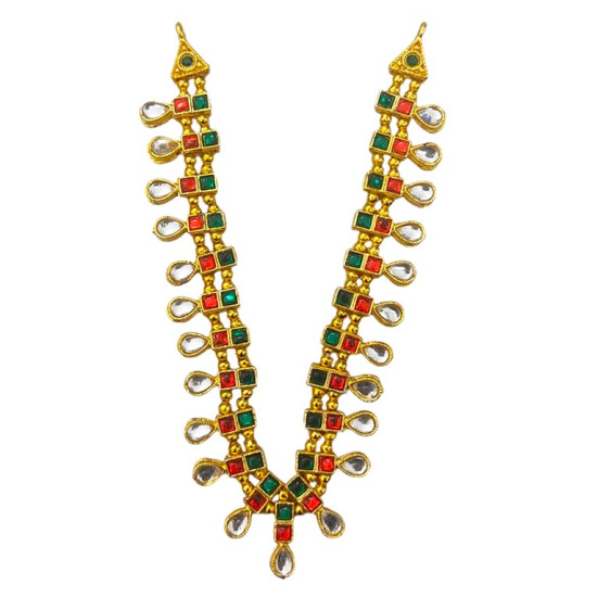 Golden mala red green - 5 inch